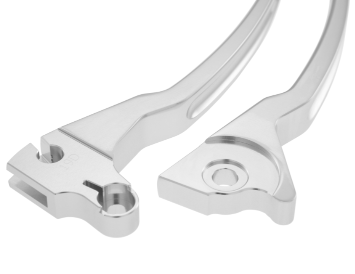 Sport lever set brake left/right for Vespa LX/LXV/S/Primavera/Sprint 50-150ccm, silver