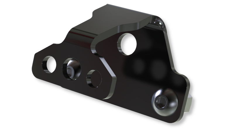 HIGHSIDER pro license plate light holder black S (1pc)