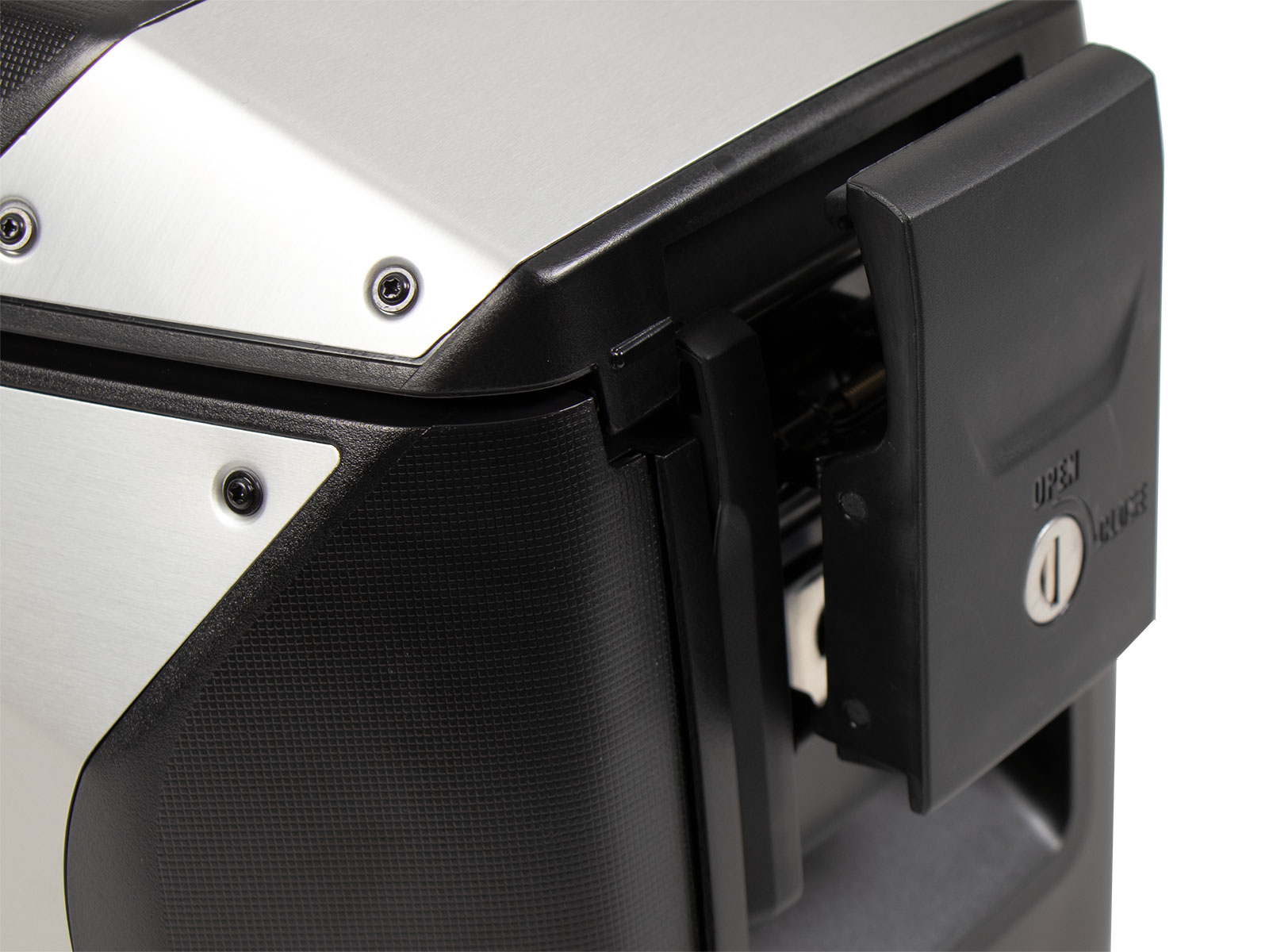 Xcore side case set silver for C-Bow carrier Hepco & Becker