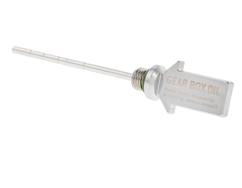 Oil dipstick transmission oil, chrome