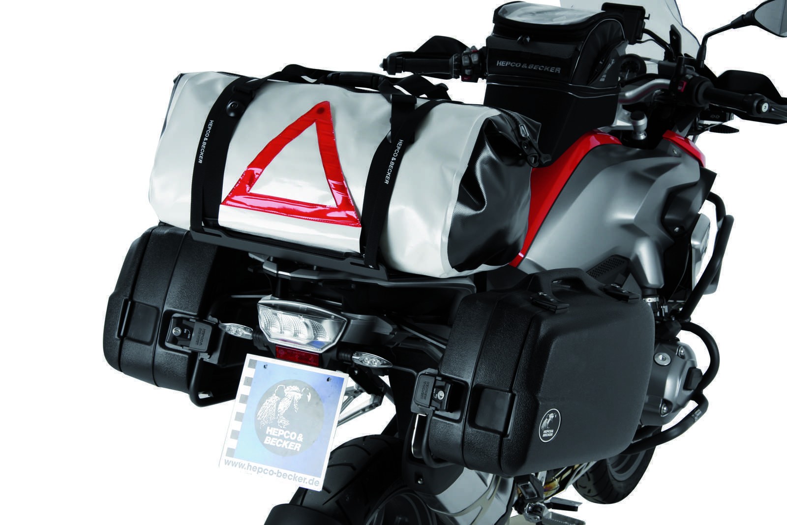 Universal extension for mounting on existing third-party carriers, black Hepco & Becker