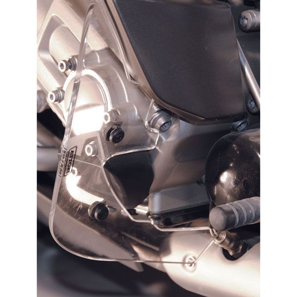Lower windshield spoiler for BMW K 1600 GT /GTL (10-16), pair, light smoke