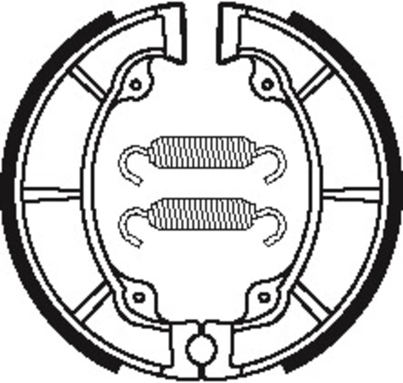 Tecnium Off-Road/ATV Organic brake shoes - BA040