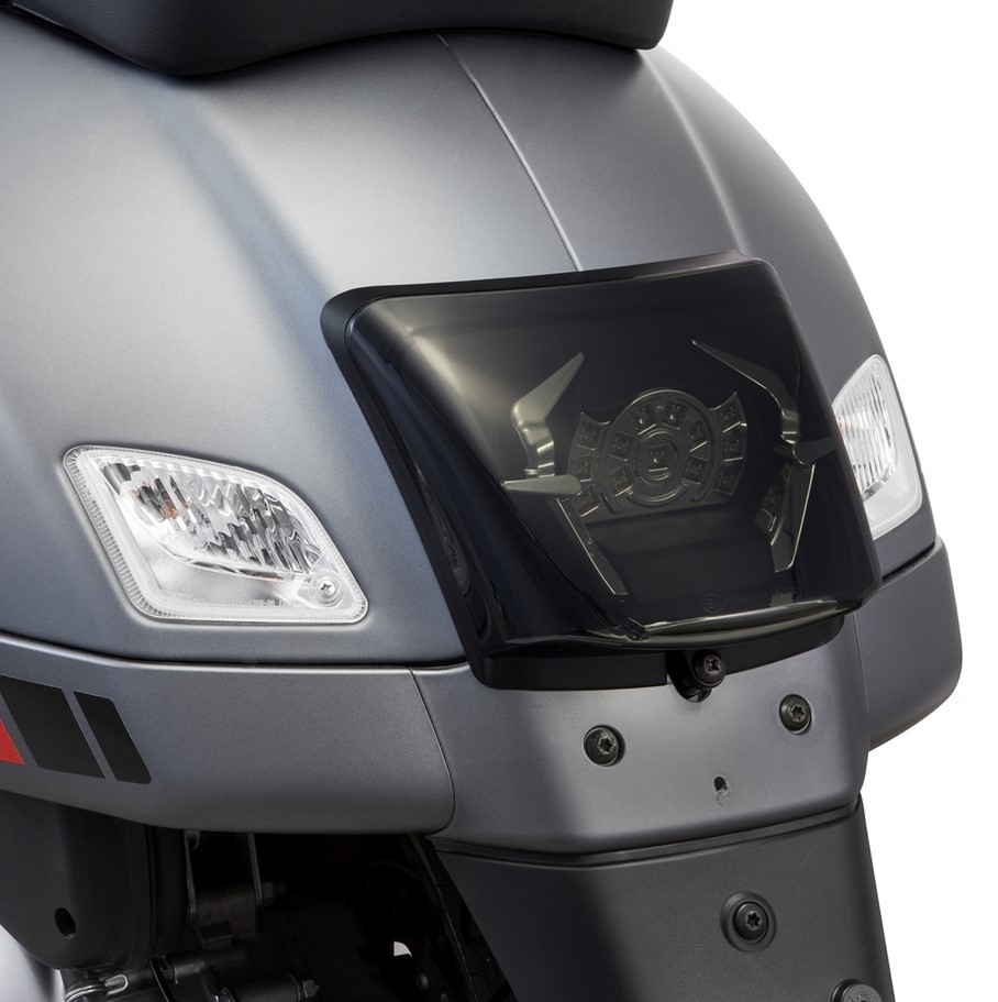 Frame taillight conversion for Vespa GTS/GTS Super/GTV 125-300cc ('14-'18), black glossy