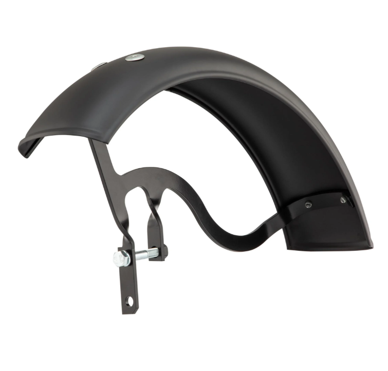 Mudguard Garelli for Vespa PX 80-200cc, metal, black matt