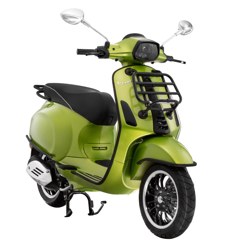 Crash bar side cover for Vespa Primavera/Sprint/Elettrica 50-150ccm, black matt