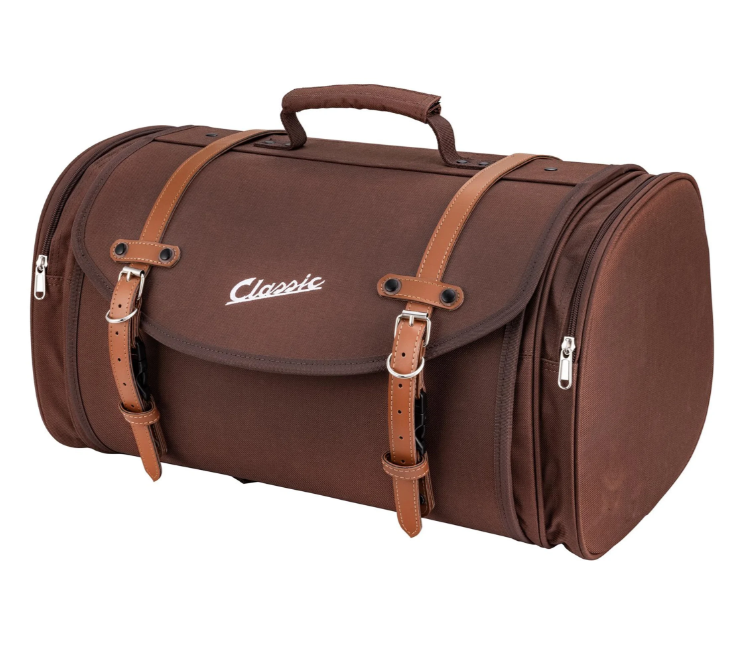 Bag "Classic" large for Vespa, nylon, tobacco brown