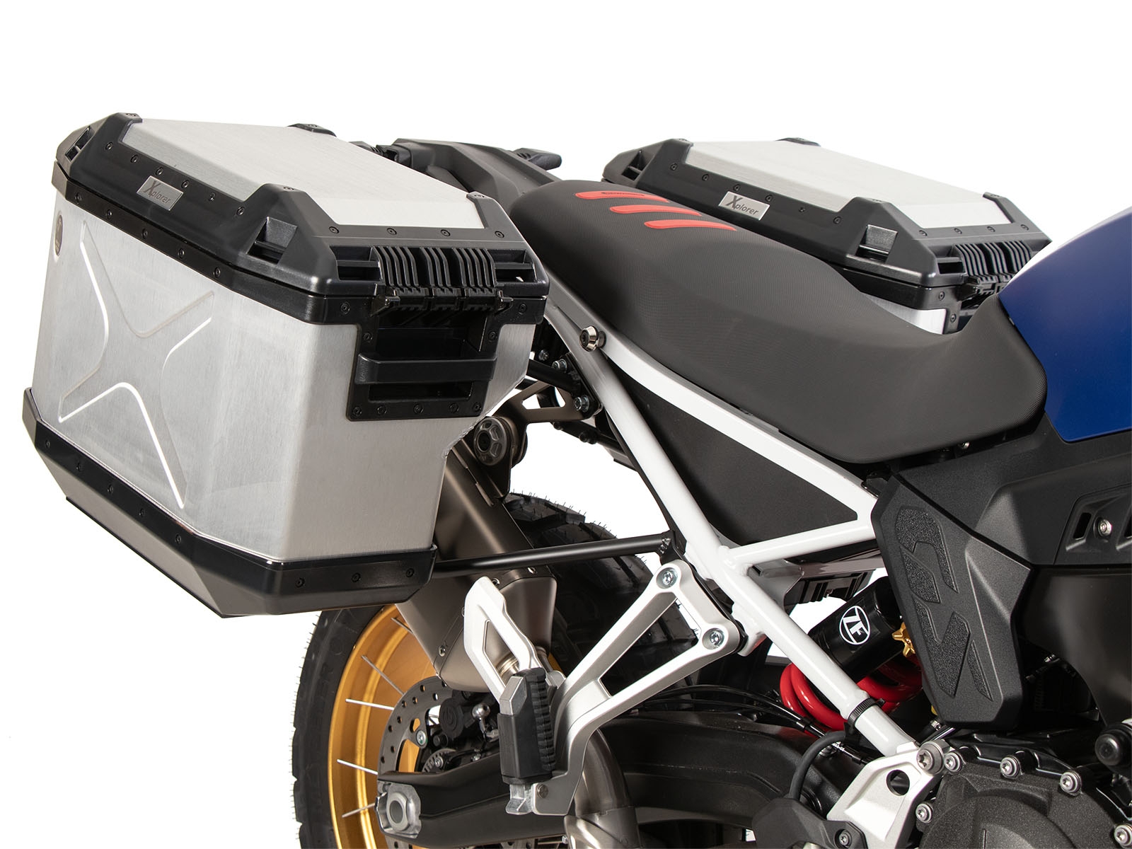 Side case set silver for BMW F 900 GS (24-) Hepco & Becker