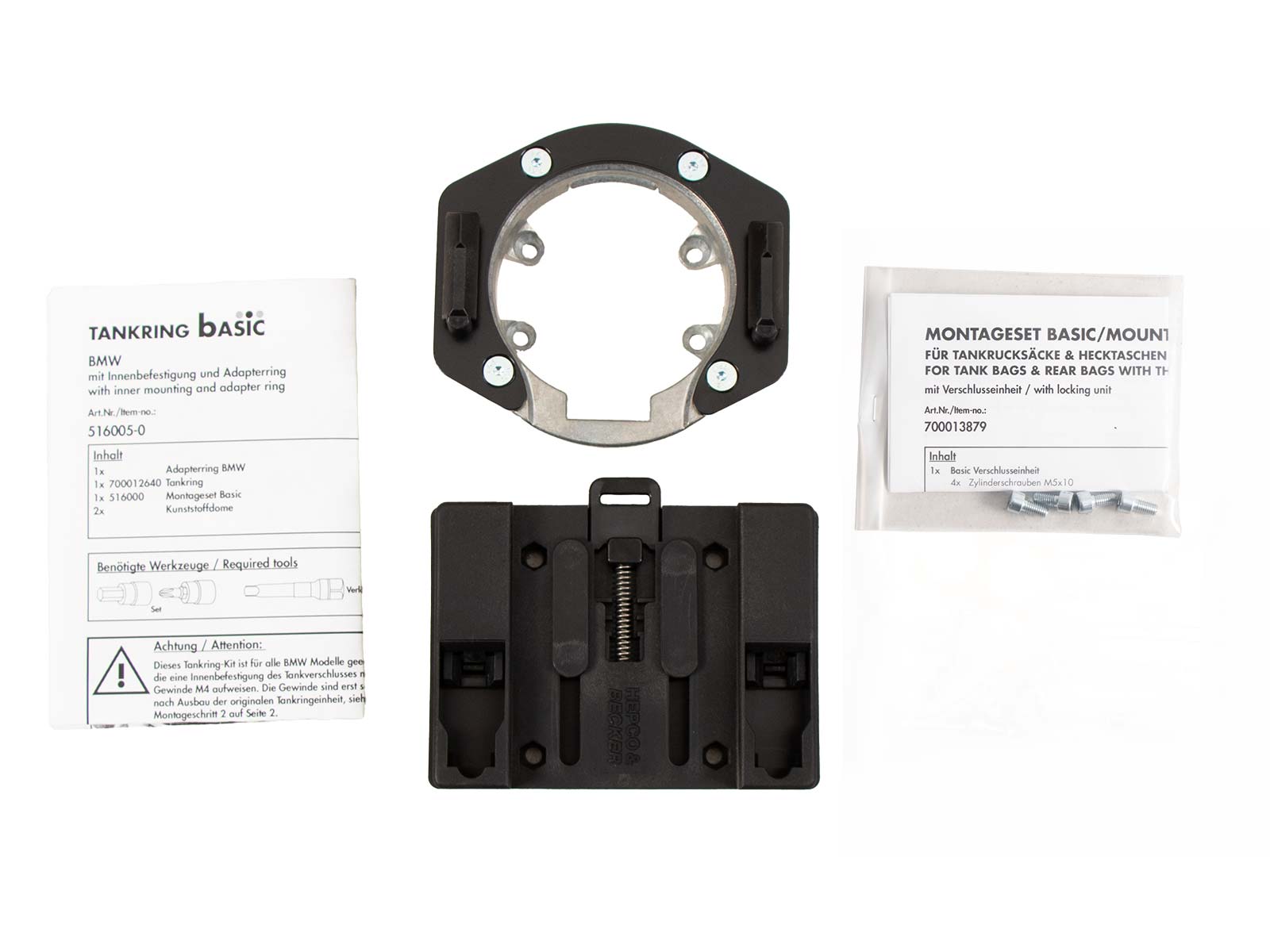 Basic tank ring incl. tank bag closure unit for BMW R 1200 GS Adventure (06-13)