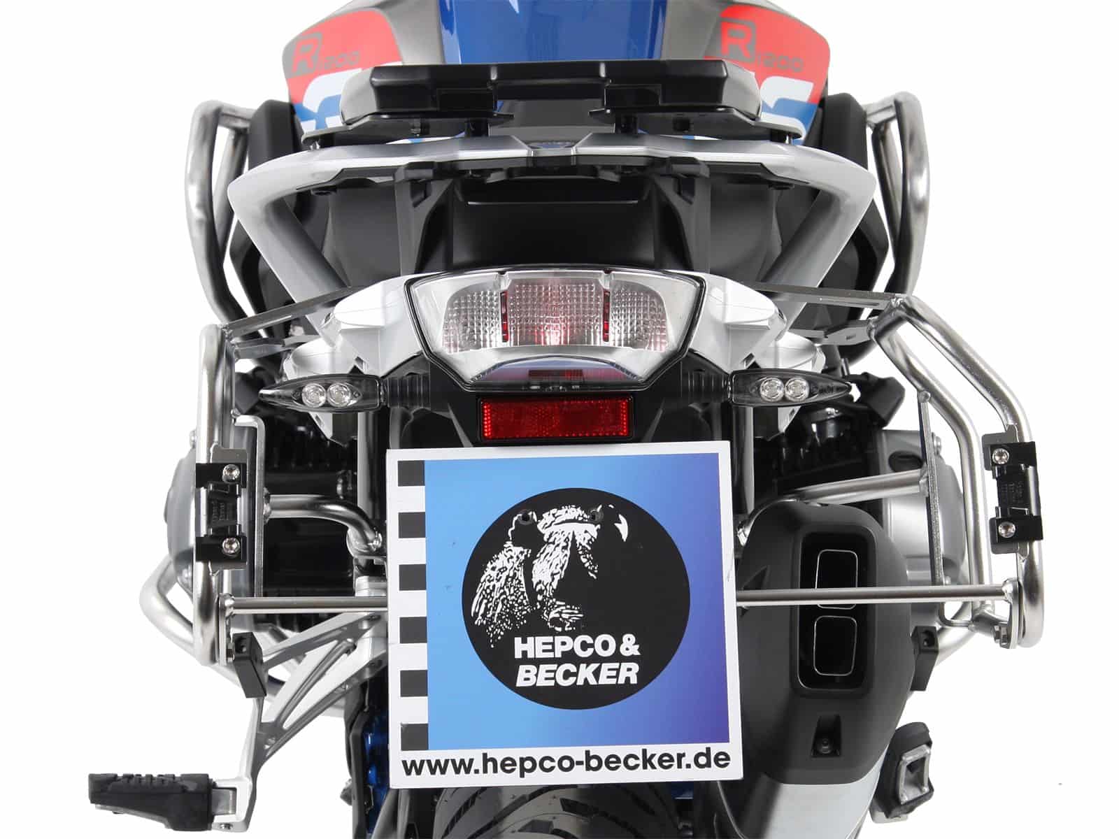Case carrier set Cutout carrier incl. case set Xplorer Cutout black for BMW R 1200 GS LC (13-18)