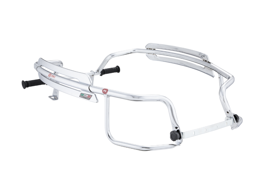 Crash bar side hood for Vespa PX 80-200cc, chrome