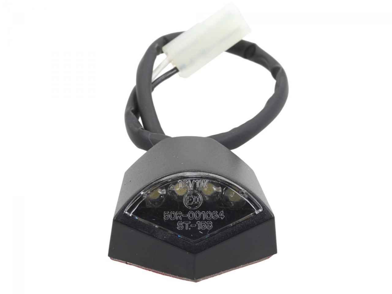License plate light, adjustable