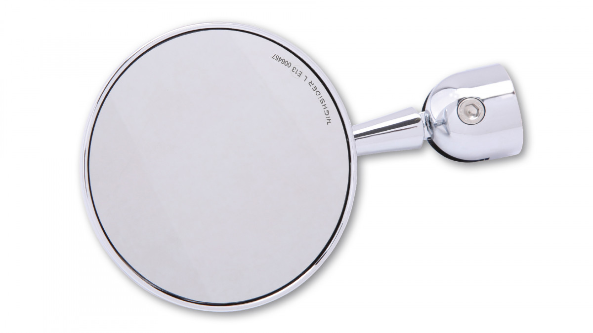 Handlebar end mirror for Vespa GTS / GTS Super / GTV / GT /GT L: chrome-plated - Highsider Classic