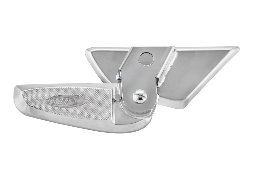 Footrests right and left for Vespa LX /LXV /S 50-150cc, chrome / chrome