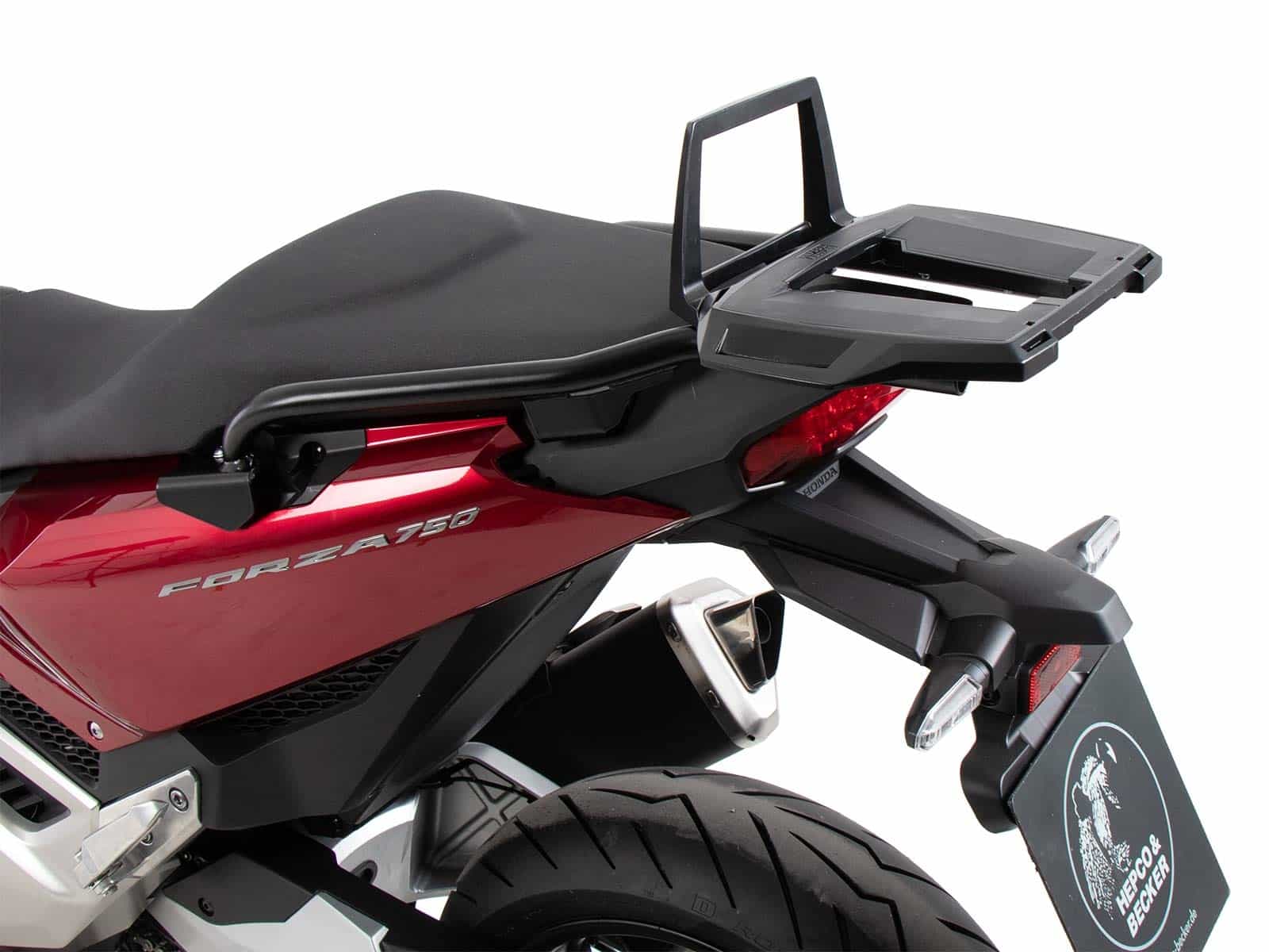 Alurack top case carrier black for Honda NSS 750 Forza (21-) Hepco & Becker