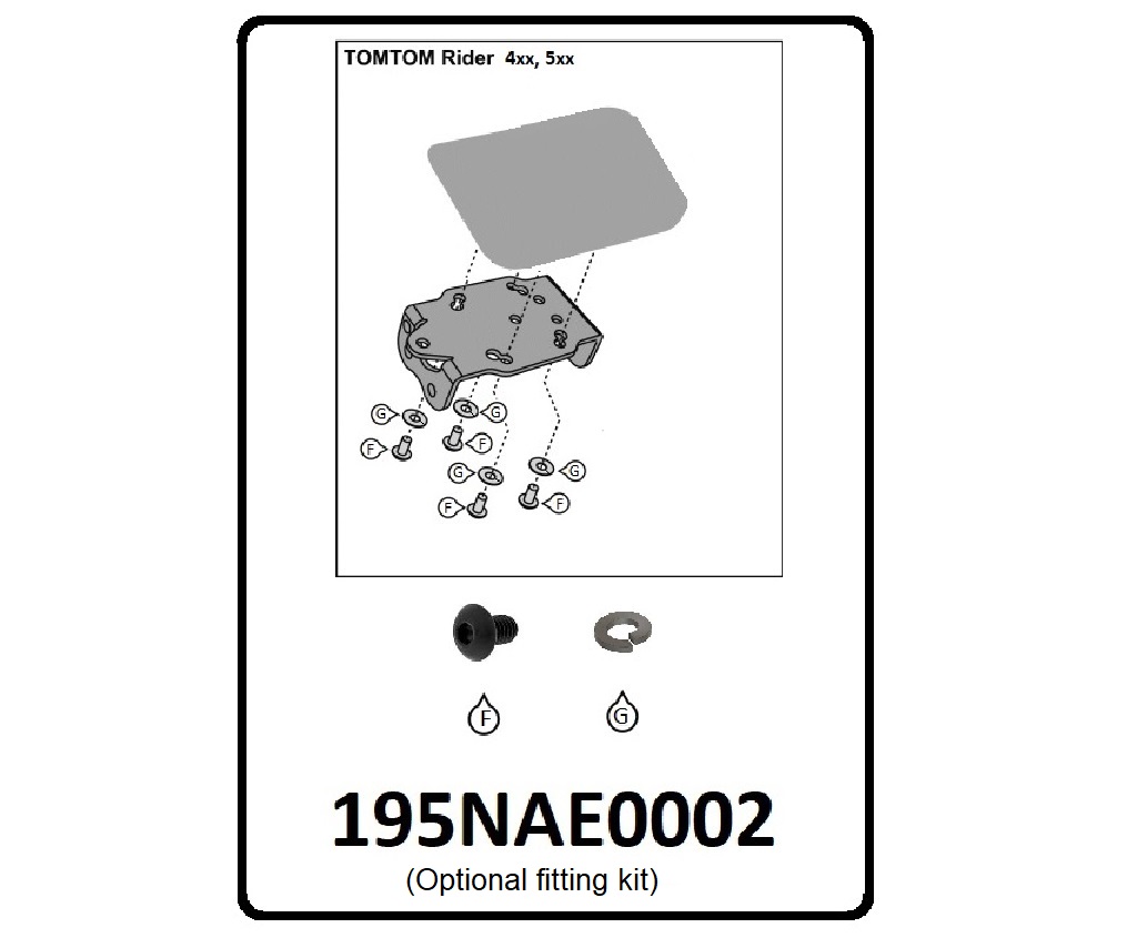 GPS mount mounting kit for TomTom navigation devices