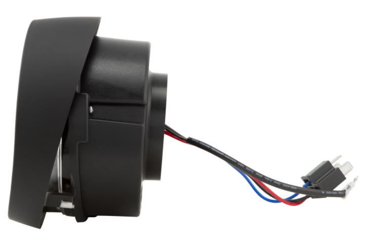Headlight LED for Vespa Primavera 50-150ccm 2T/4T (-'18), black matt