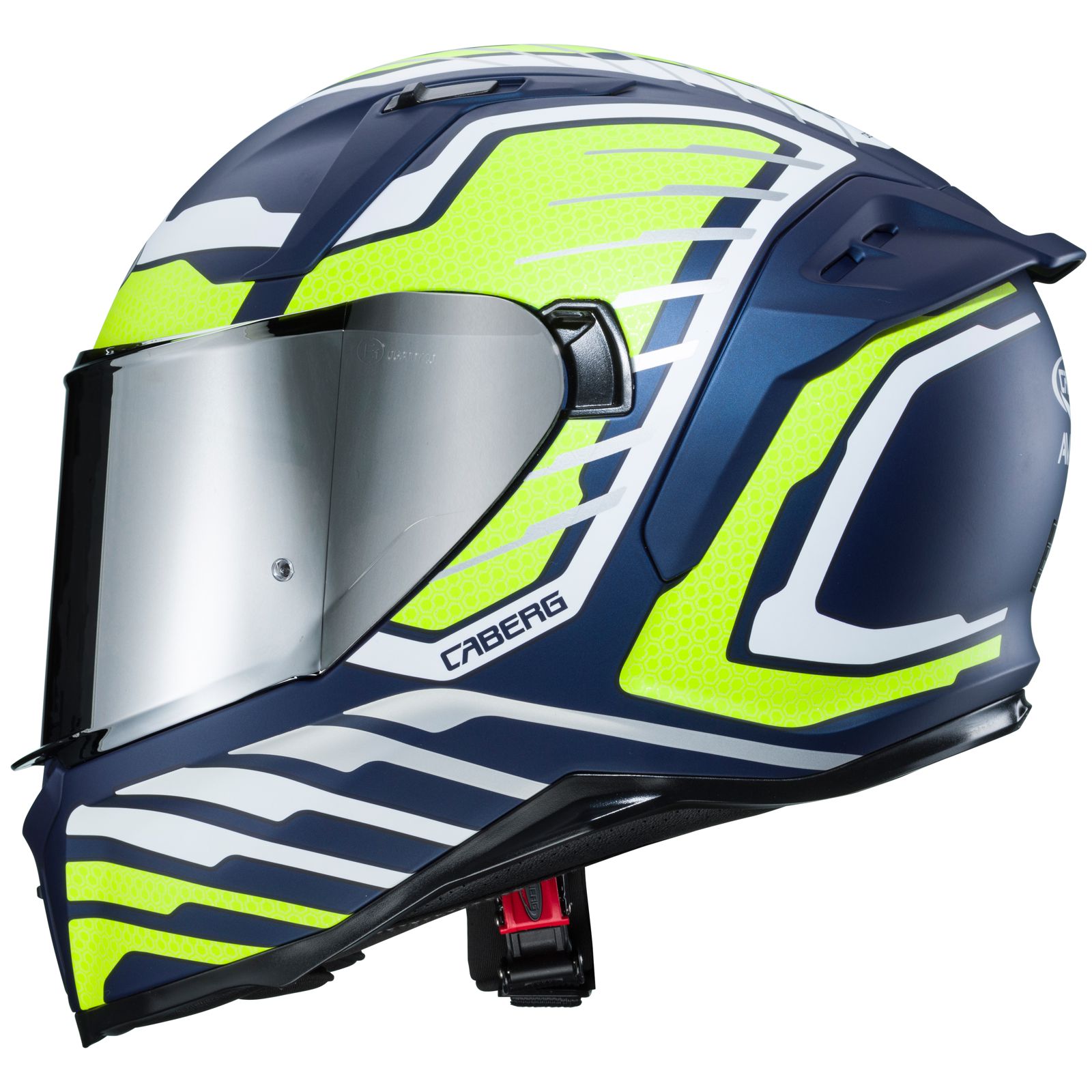 Caberg Helmet Avalon Forge, matte blue / fluo yellow white