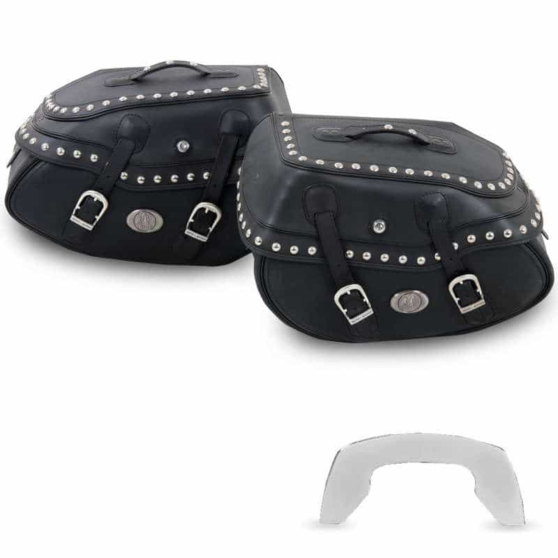 Saddlebag set Buffalo Big Custom black for C-Bow carrier Hepco & Becker
