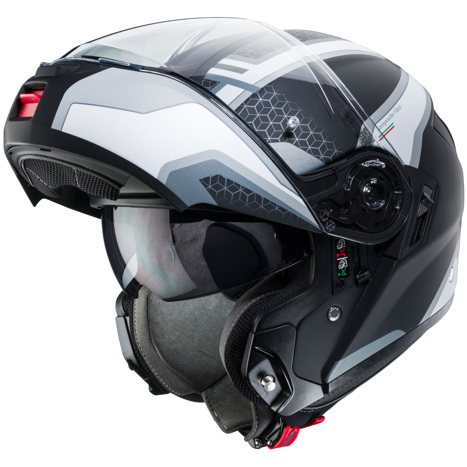 Caberg Helmet Levo Sonar, matte black / white anthracite