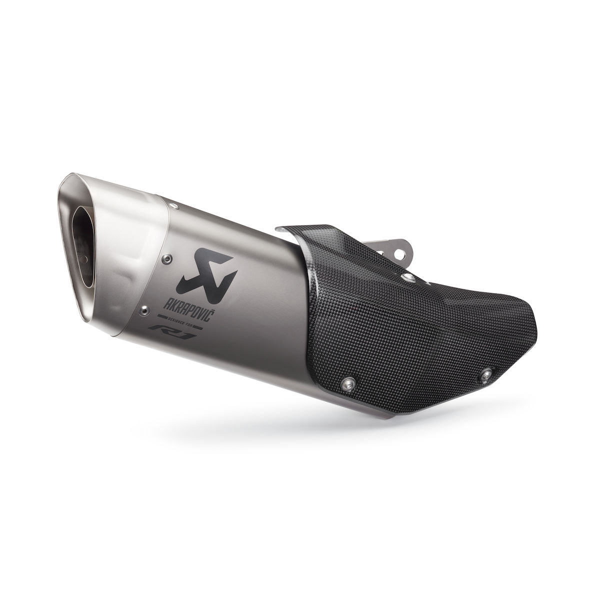 Akrapovic Yamaha YZF-R1 slip-on silencer, titanium