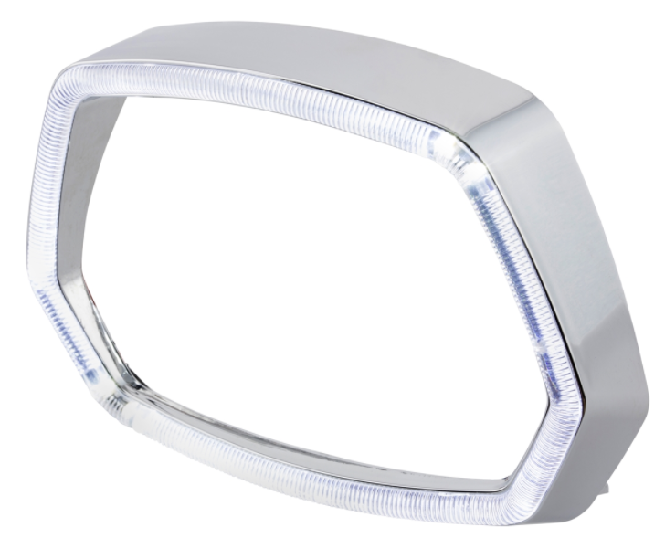 Lamp ring chrome LED light ring for Vespa Sprint 50cc 2T/4T ('13-'18)