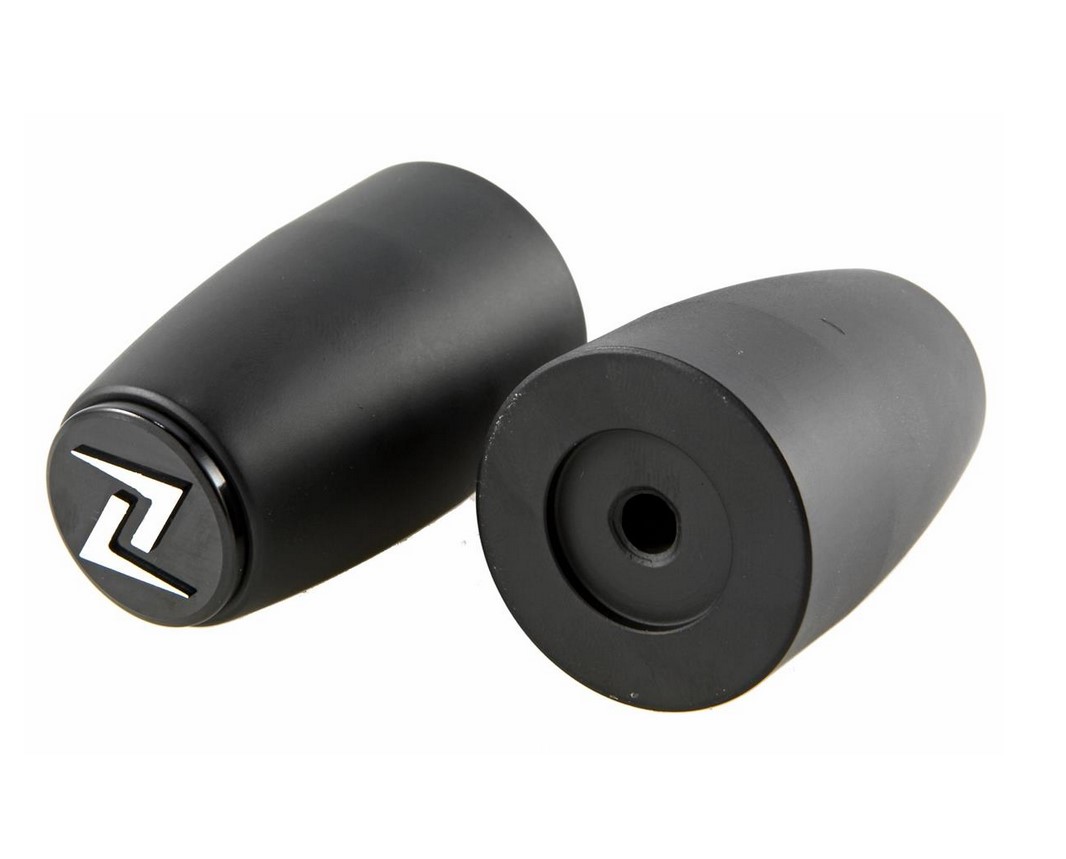 Handlebar end weights ZELIONI for Vespa, pair, black matt