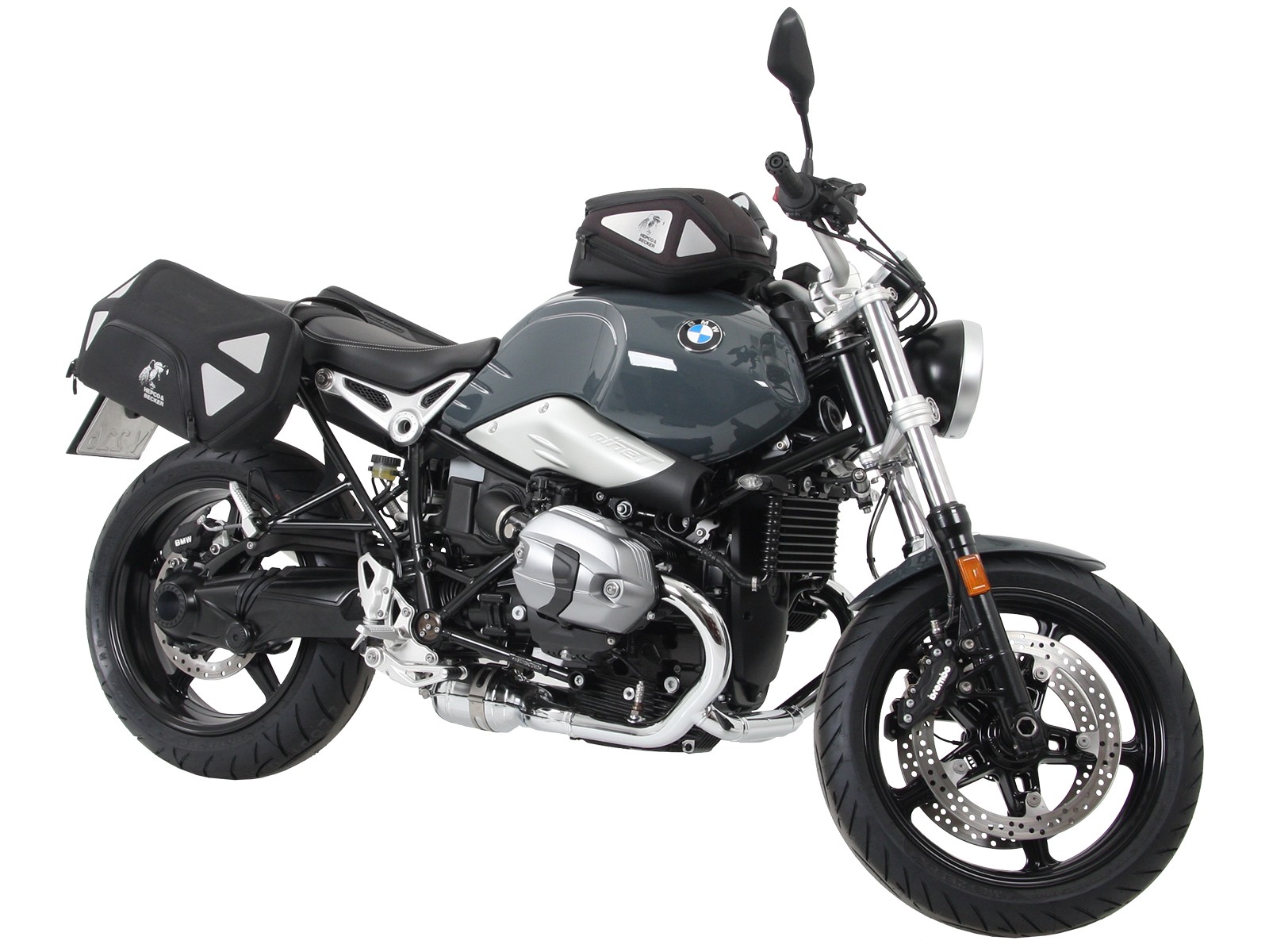 C-Bow side carrier black for BMW R nineT Pure (17-23) Hepco & Becker
