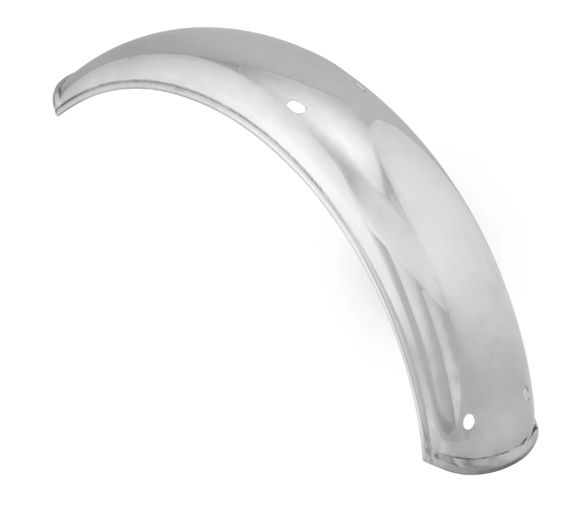 Mudguard 2.0 Garelli without bracket for Vespa PX 80-200cc, polished stainless steel