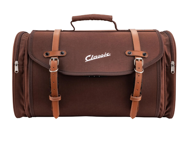 Bag "Classic" large for Vespa, nylon, tobacco brown