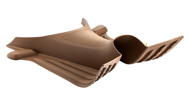 Floor mat for Vespa Primavera/Sprint/Elettrica 50-150cc, brown beige