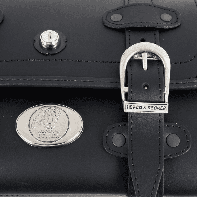 Leather Handbag Smallbag Buffalo 19 Liter black Hepco & Becker
