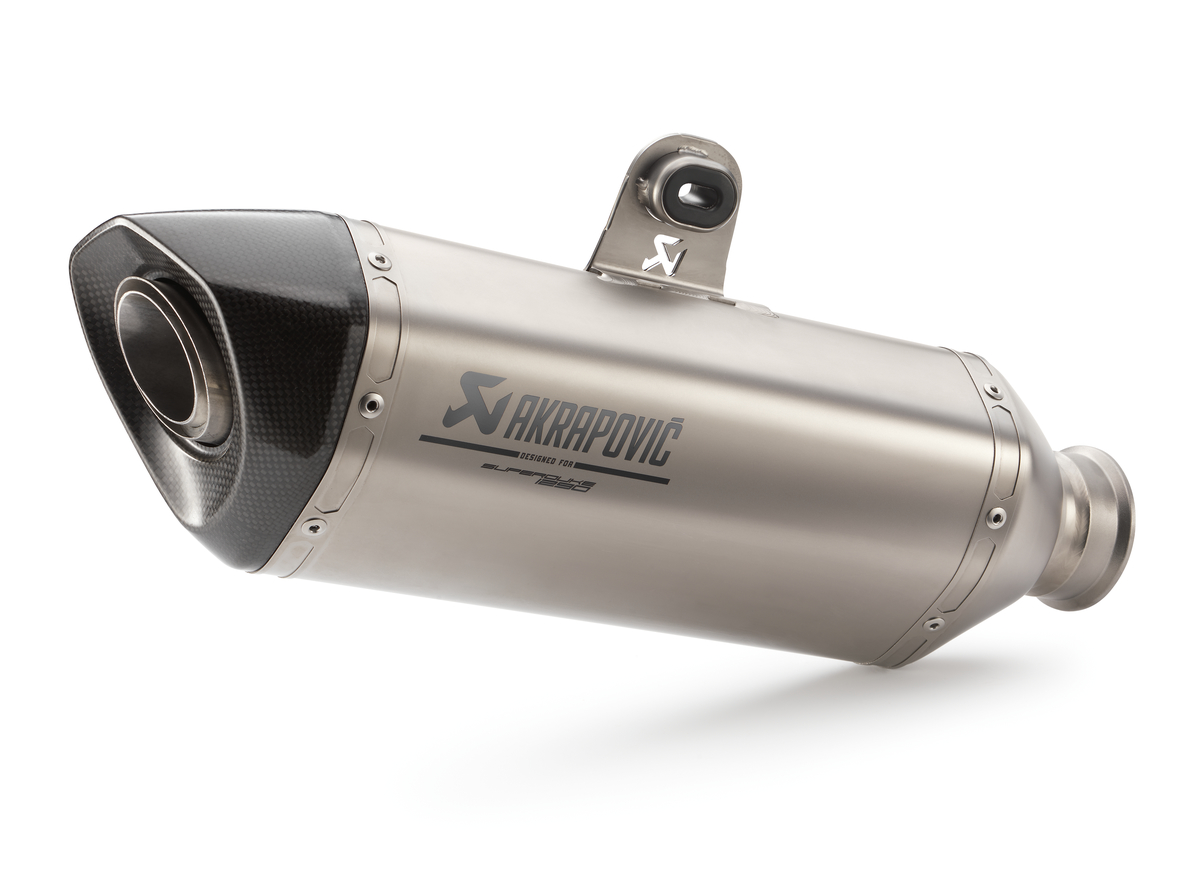 Akrapovic Slip-On LINE exhaust system silver for 1290 Super Duke GT (Bj.19-)