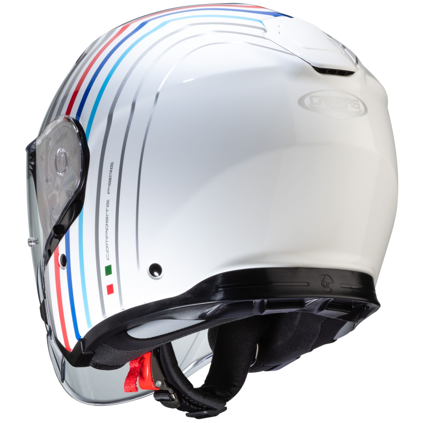 Caberg Helmet Flyon Bakari, white / silver blue red