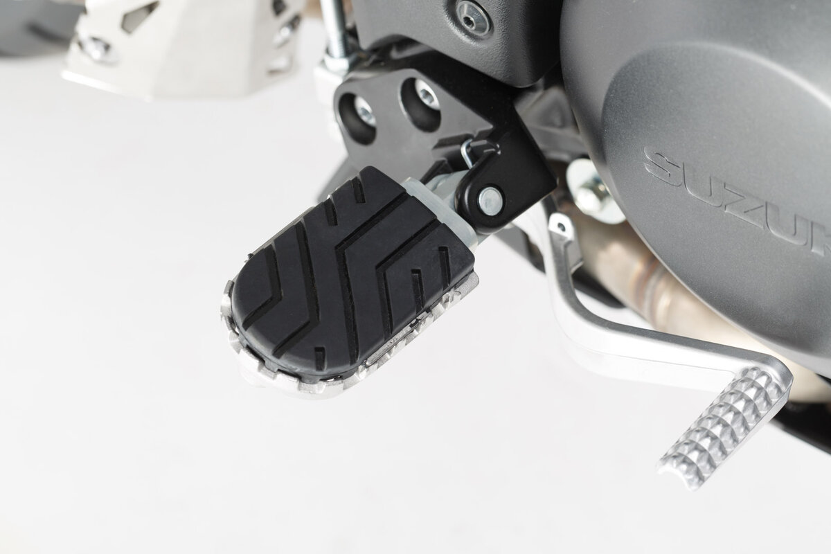 Adjustable footrests ION, stainless steel, for Aprilia SL 750 Shiver - SW Motech