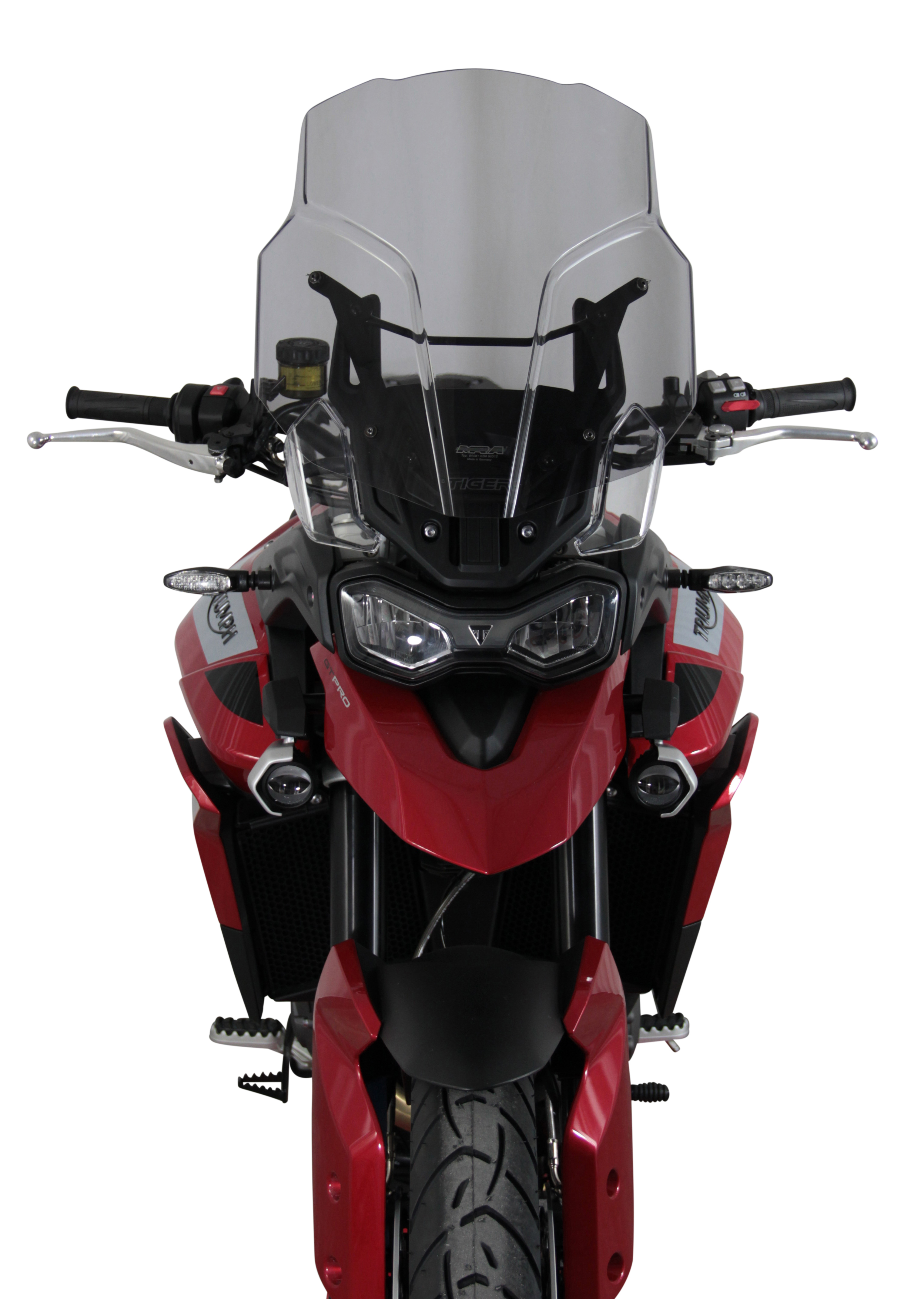 Touring windshield MRA "TM" for TRIUMPH TIGER 900 /GT PRO (Bj.19-) - Smoke gray