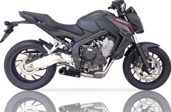 IXIL SX1 stainless steel complete system with catalytic converter for Honda CB 650 F / CBR 650 F (Bj.14-)
