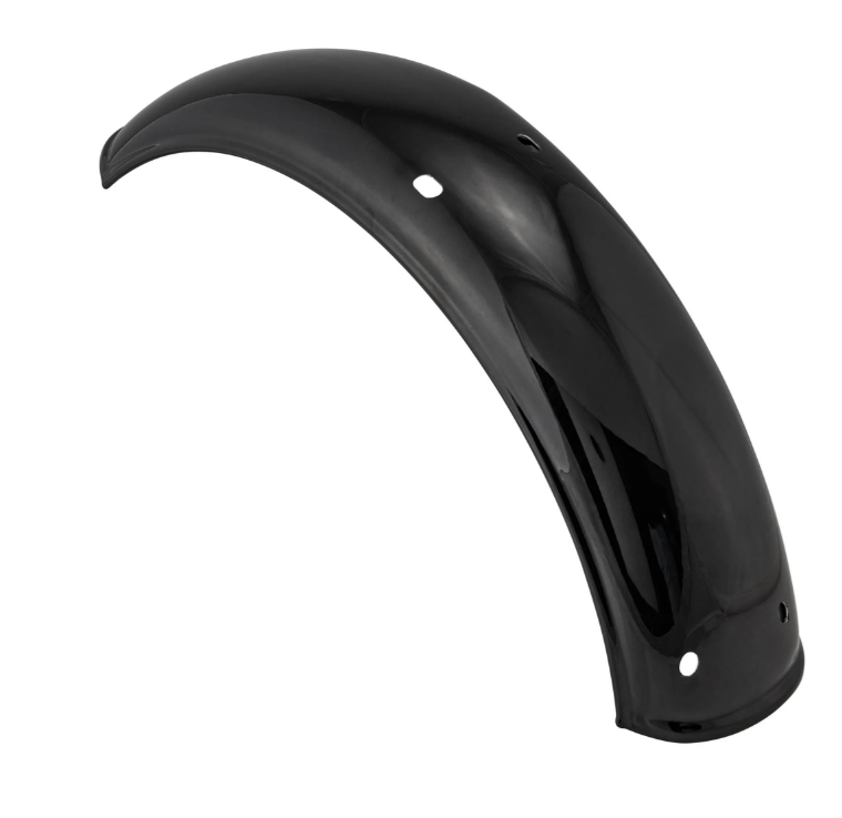 Mudguard 2.0 Garelli without bracket for Vespa PX 80-200cc, metal black glossy