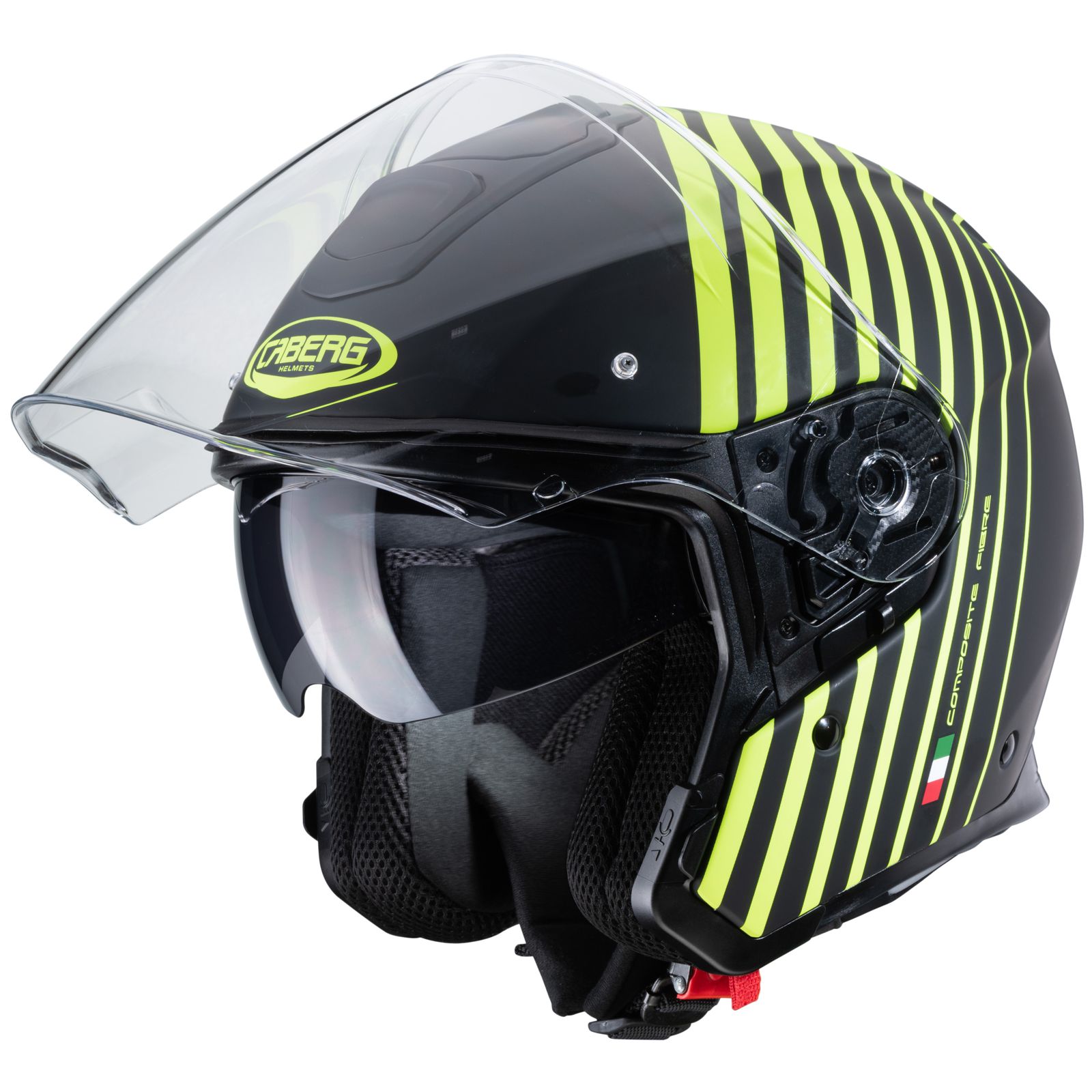 Caberg Helmet Flyon Bakari, matte black / fluo yellow