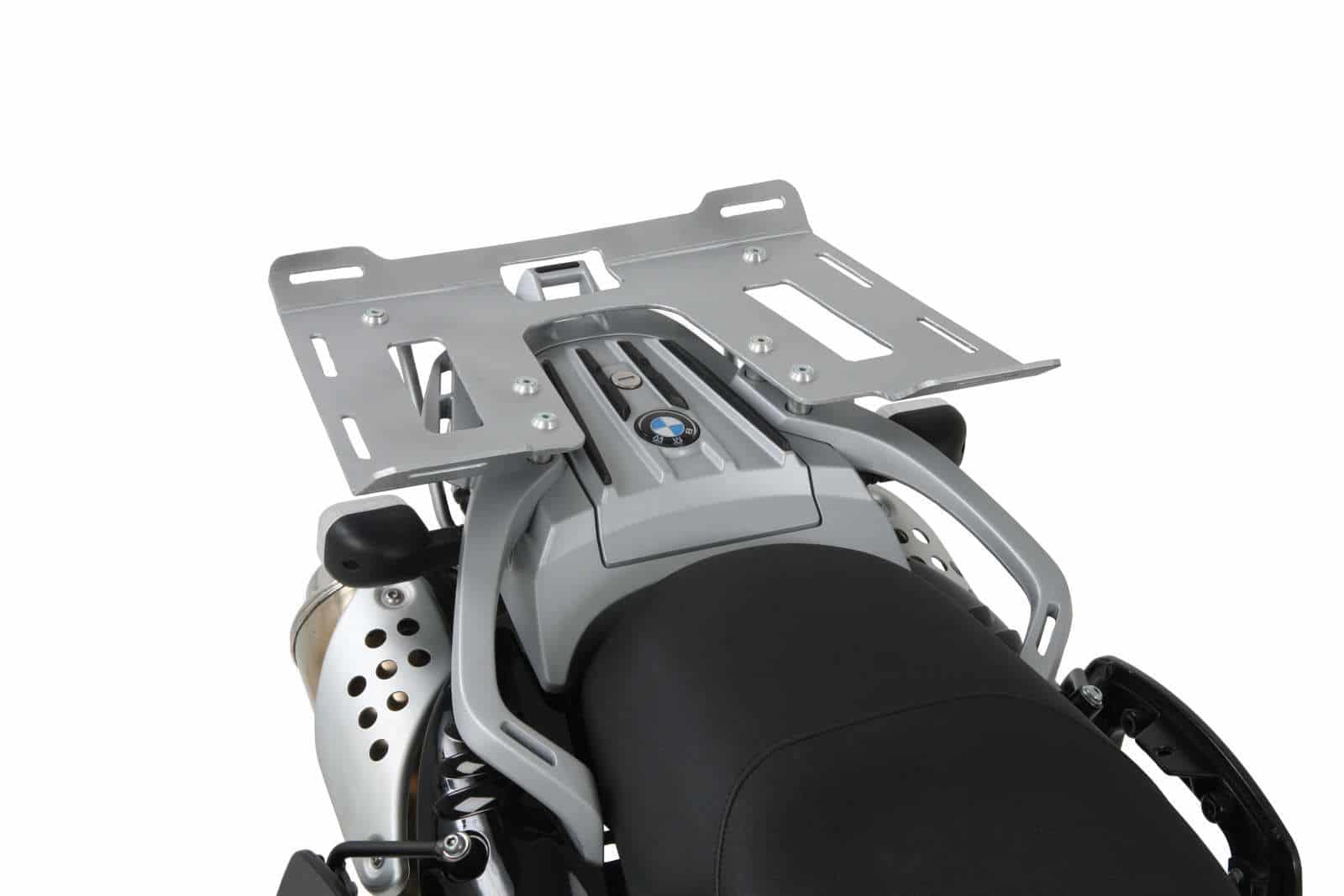 Luggage rack extension silver for BMW G 650 GS (11-16)/Sertao (12-16) Hepco & Becker