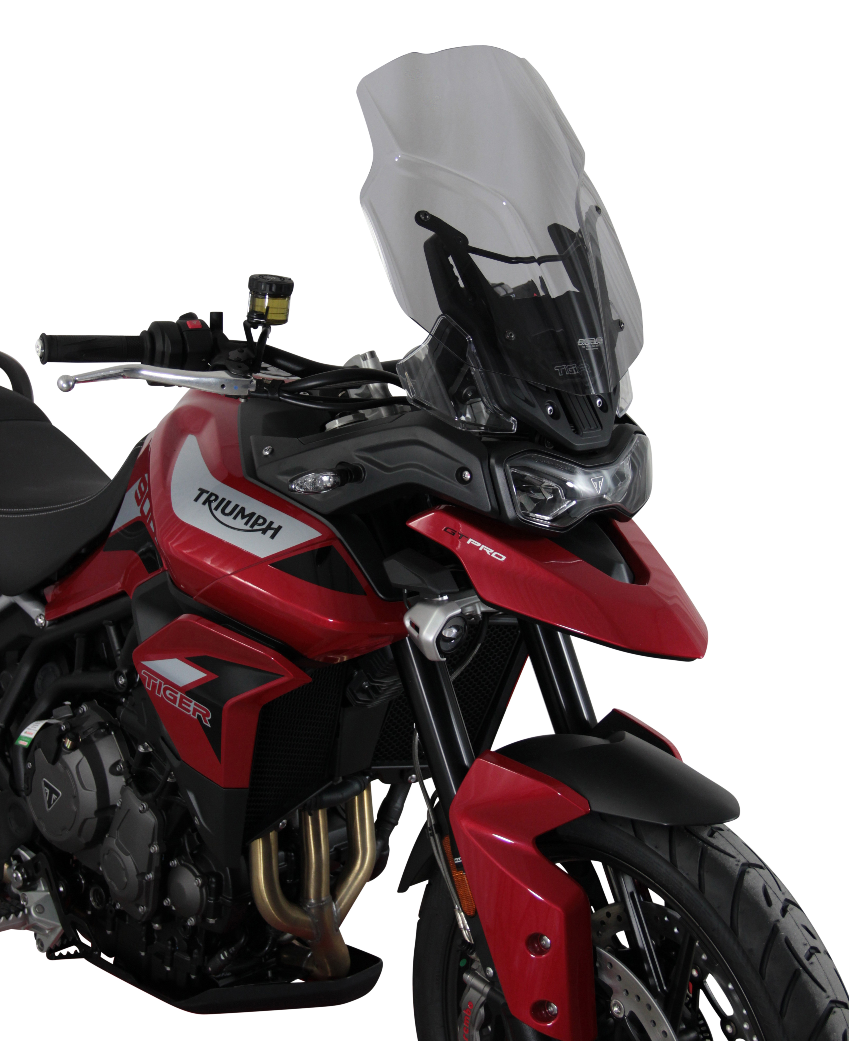 Touring windshield MRA "TM" for TRIUMPH TIGER 900 /GT PRO (Bj.19-) - Smoke gray