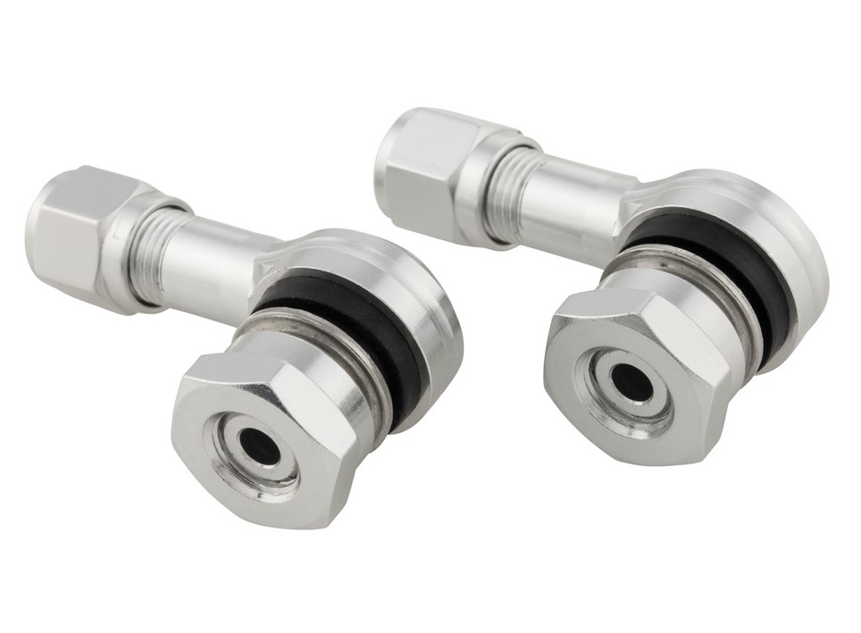 Valve core for tubeless tire / rim 80 °, silver anodized