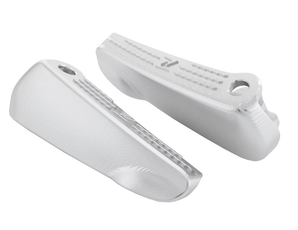 Footrests, right and left for Vespa GTS/GTS Super/GTV/GT 60/GT/GT L 125-300ccm, silver
