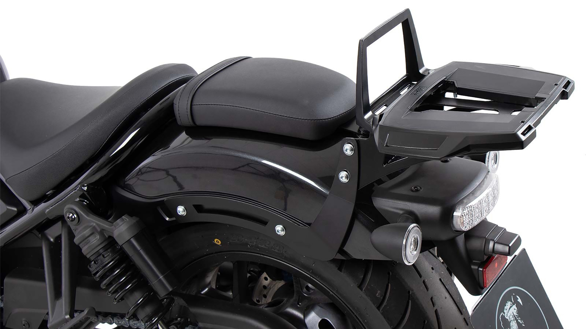 Alurack top case carrier black for Honda CMX 1100 Rebel /DCT (21-24) Hepco & Becker