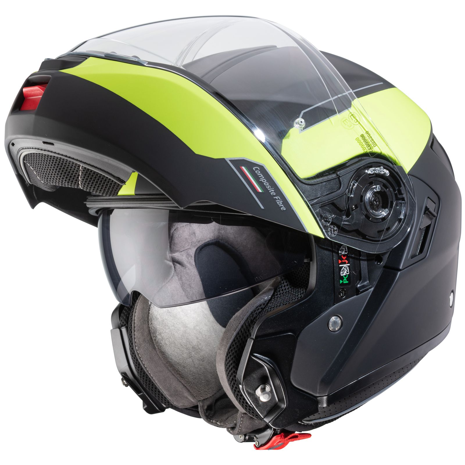 Caberg Helmet Levo Prospect, matte black / fluo yellow