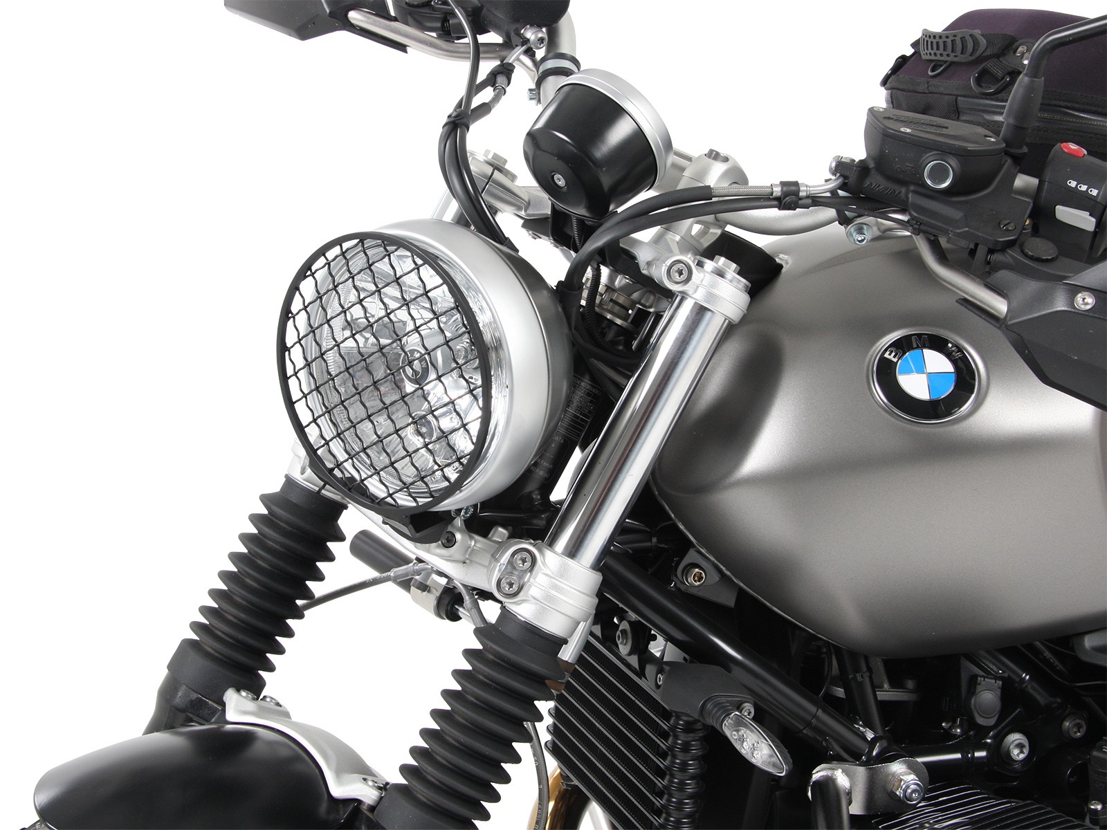 Lamp protection grille black for BMW R nineT Pure (Bj.17-) Original Hepco & Becker