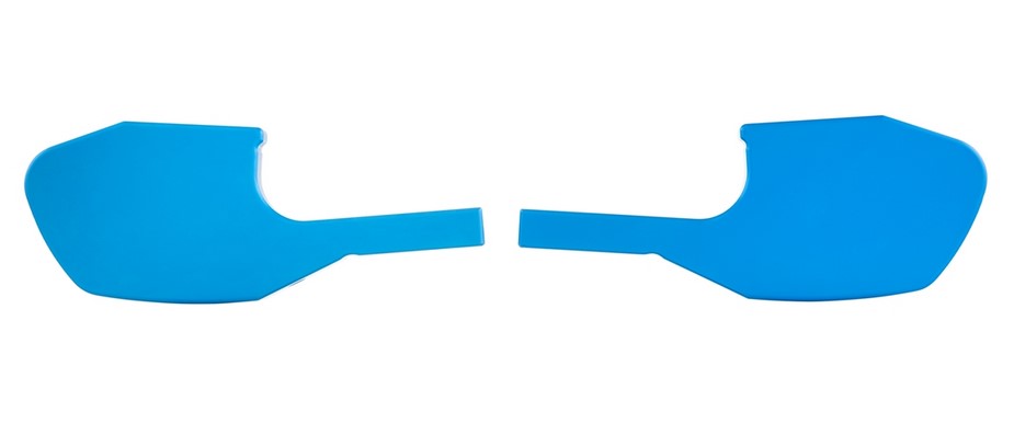 Footrest adapter pillion for Vespa GTS/GTS Super/GTV/GT 60/GT/GT L 125-300ccm, blue matt
