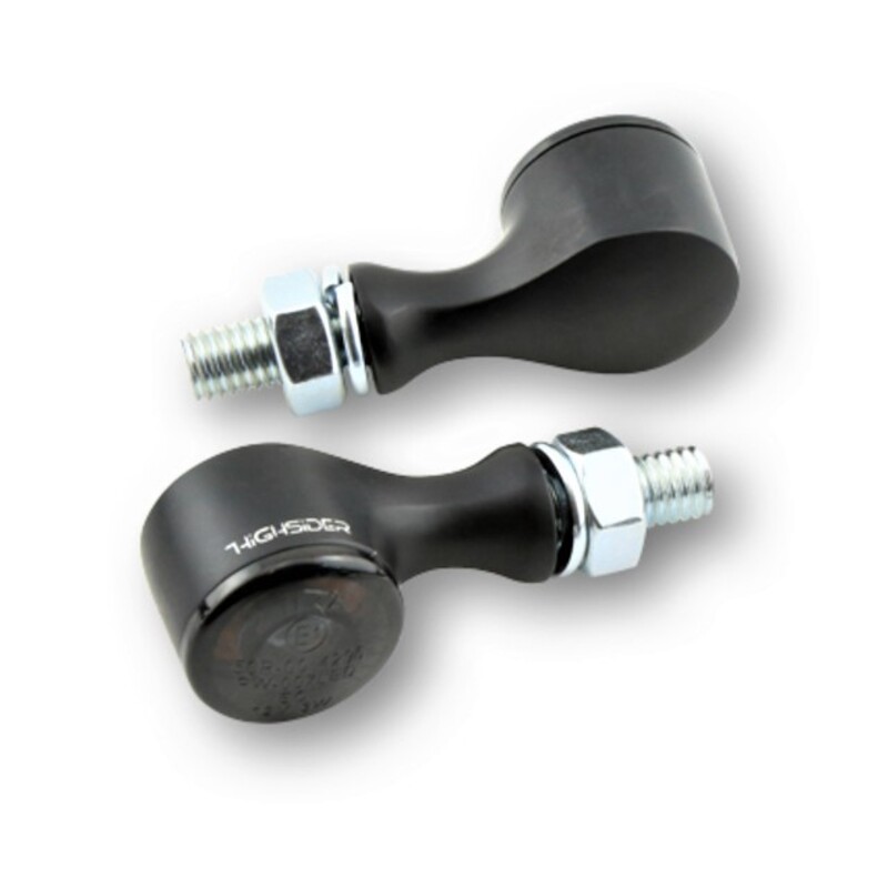 HIGHSIDER pro Apollo Classic LED indicator/position light black/tinted 2in1, E-approved (pair)