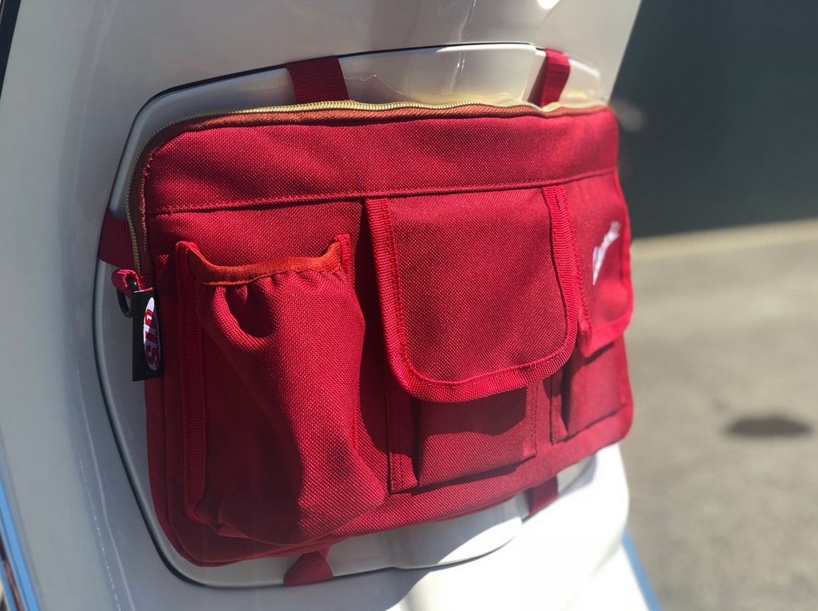 Bag "Classic" for luggage compartment / glove box Vespa - red, nylon