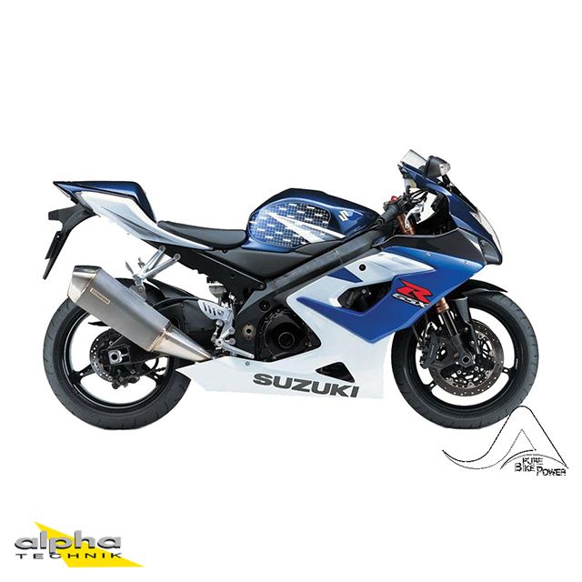 Stompgrip clear Volcano for Suzuki GSXR1000, 2005-2006